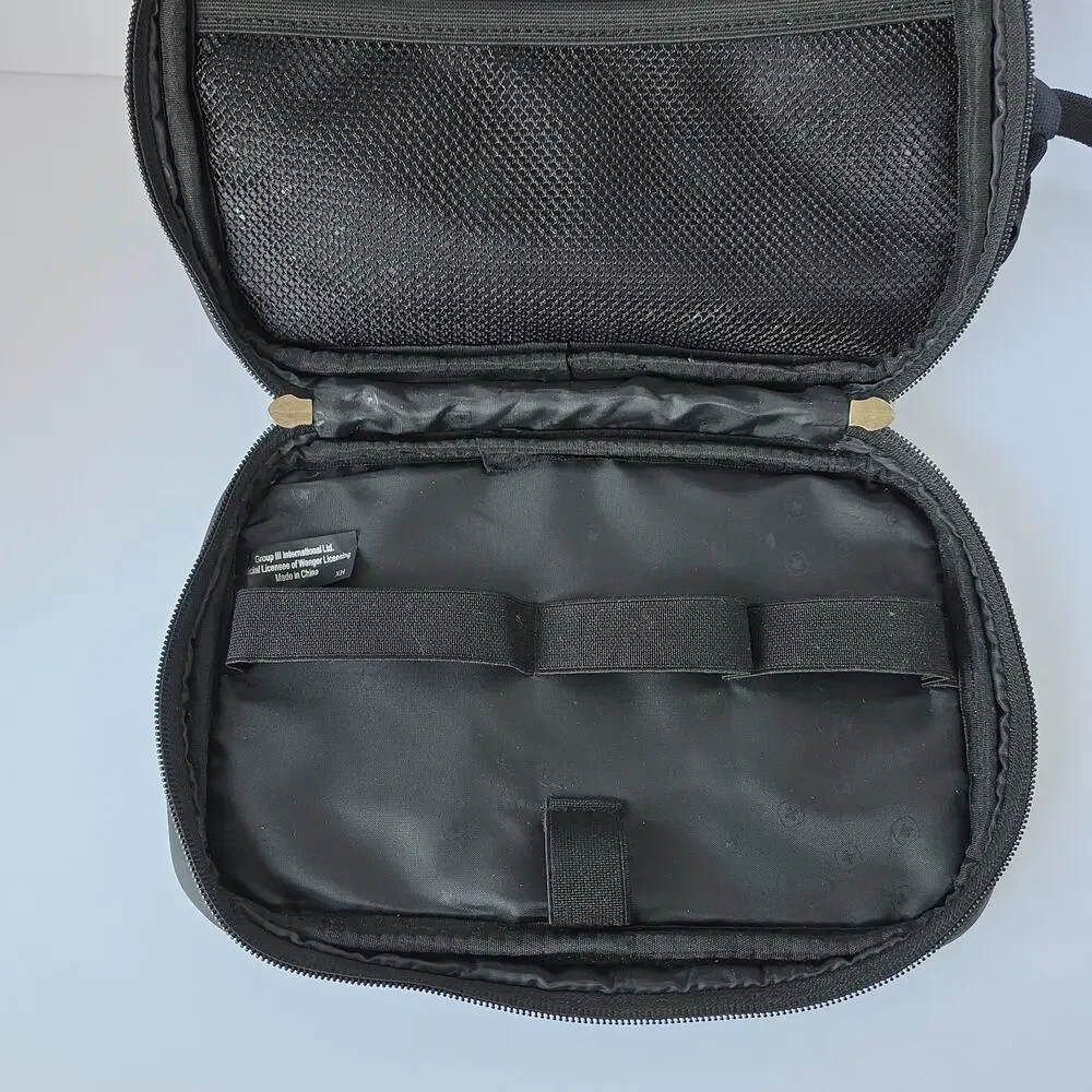 Swiss Gear Black Toiletry Cosmetic Hygiene Travel Bag, Mesh Organizer
